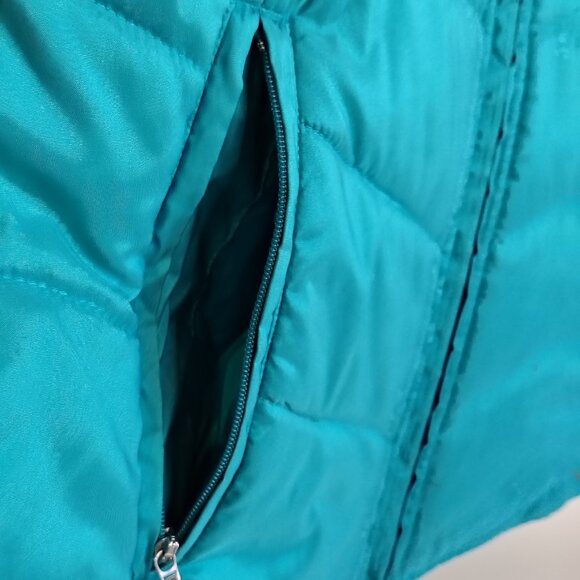 Ariat Puffer Vest Womens Size Medium Teal Blue Quilted 10008084 - Picture 11 of 14